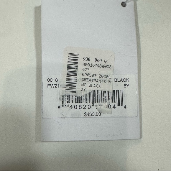 Balmain Kid's Unisex Graffiti Pop Logo Black Jogger Sweatpants NWT $430 - Picture 8 of 9